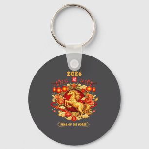 2026 Year Of The Horse Chinese Zodiac Art  Keychain