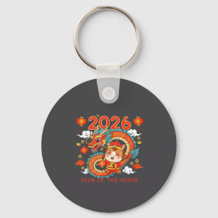 2026 Year Of The Horse Lunar New Year Chinese Keychain