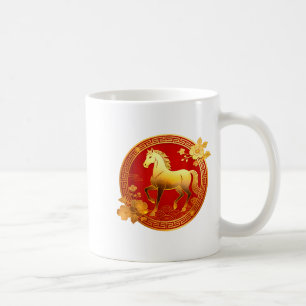 2026 Year Of The Horse Red Chinese New Year Lunar Coffee Mug
