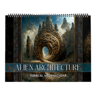 2027 Alien Architecture Surreal Art Calendar