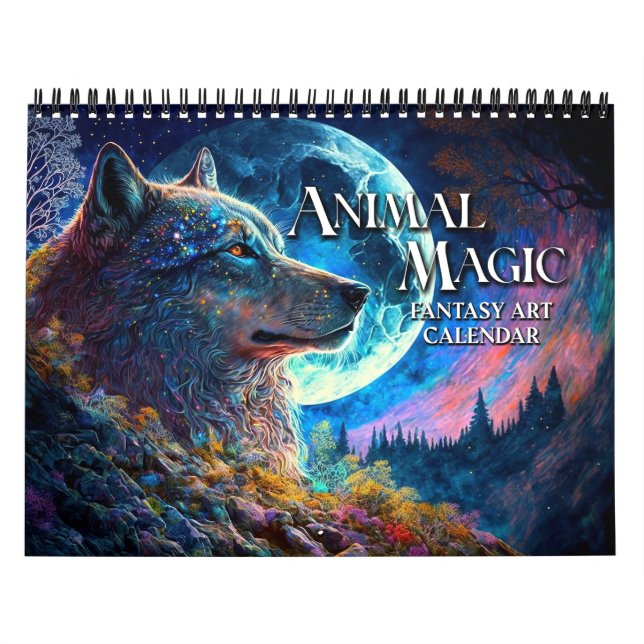 2027 Animal Magic Fantasy Art Calendar (Cover)