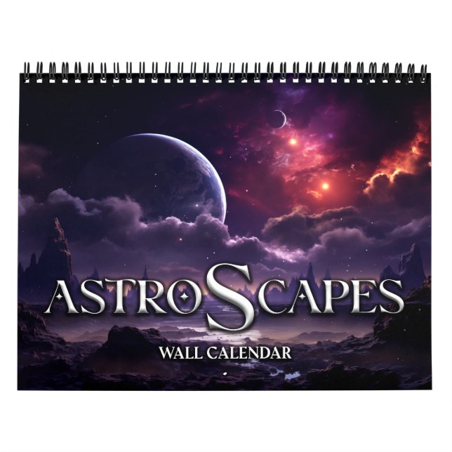 2027 Astroscapes Sci-Fi Outer Space Landscape Calendar (Cover)