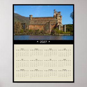 2027 Bannerman Castle Wall Calendar - Hudson River Poster