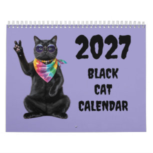2027 Black Cat Calendar
