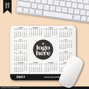 2027 Business Logo Here Marketing Calendar Mouse Pad