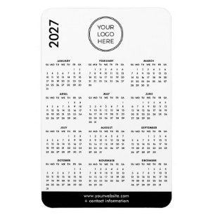 2027 Business Logo Magnet Calendar 