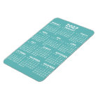 2027 Calendar - Modern, Minimal Aqua and White