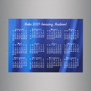2027 Calendar Motivation Name Custom Photo Magnet