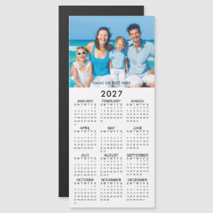 2027 Calendar Photo Custom Magnetic