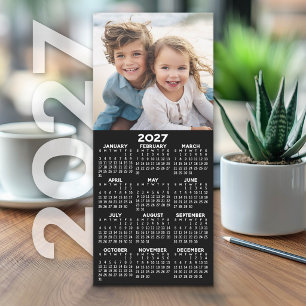 2027 Calendar with Photo Modern Minimalist Card