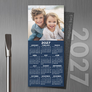 2027 Calendar with Photo Modern Minimalist Magnet
