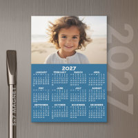 2027 Calendar with Photo - Year Magnetic Card