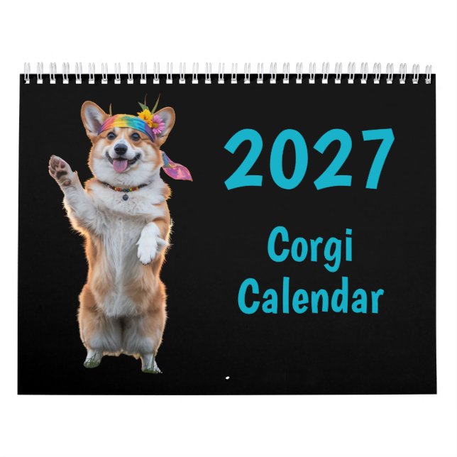 2027 Corgi Dog Calendar (Cover)