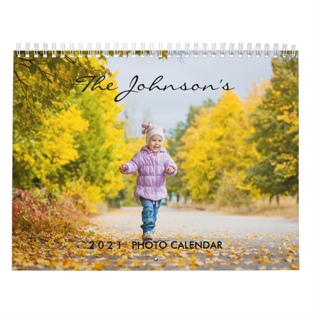 2027 Custom Photo Calendar | Editable Year Text (Cover)
