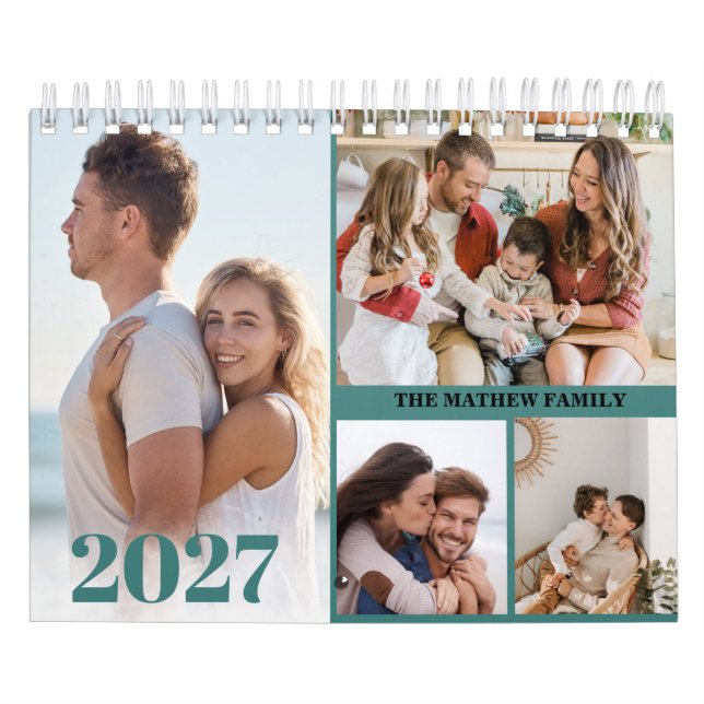 2027 Custom Photo Calendar Simple Create Your Own (Cover)