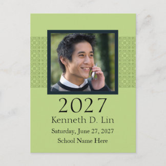 2027 Custom Photo Template Graduation Announcement