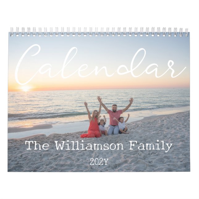 2027 Custom Wall Calendar | Family Photo Gift (Cover)