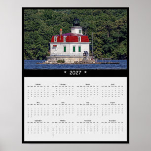 2027 Esopus Meadows Wall Calendar - Lighthouse Poster