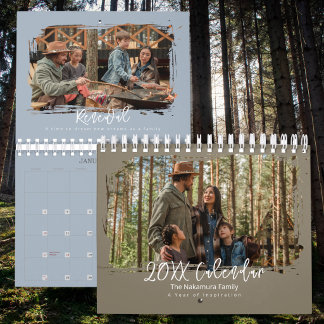 2027 Family Photo Minimal Elegant Inspiration Calendar