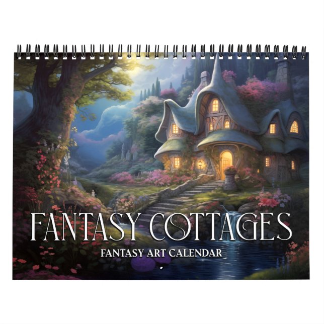 2027 Fantasy Cottages Calendar (Cover)