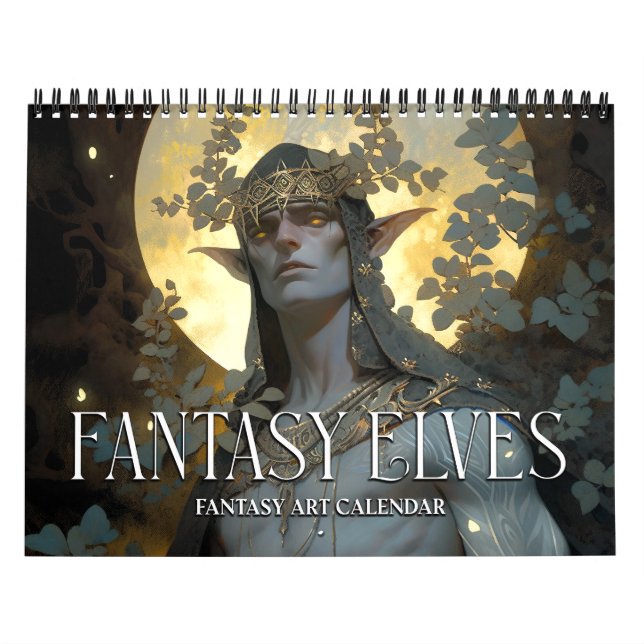 2027 Fantasy Elves Fantasy Art Calendar (Cover)