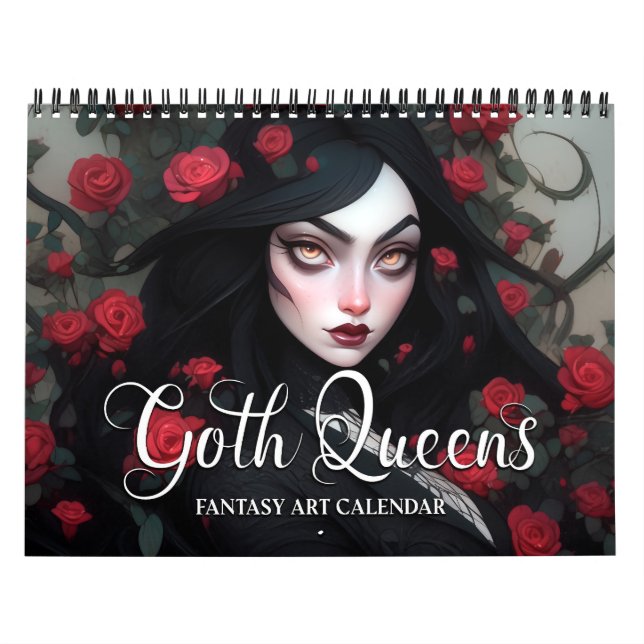 2027 Goth Queens Fantasy Art Calendar (Cover)