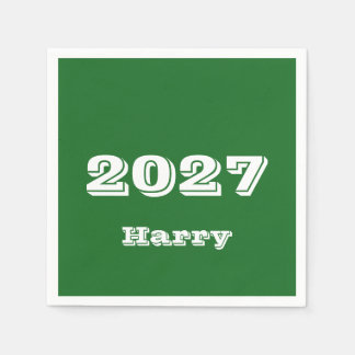 2027 Graduation Commencement Personalized Napkins