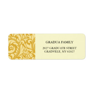 2027 Graduation Template Golden Yellow Formal