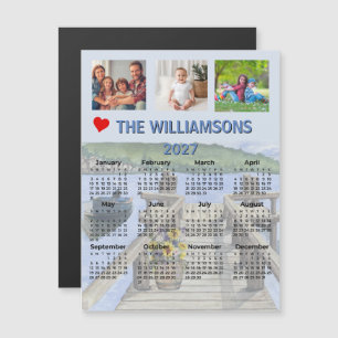 2027 Magnet Dock Water Scene 3 Photo Calendar
