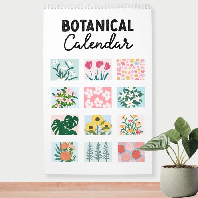 2027 Modern Abstract Botanical Calendar (In situ)