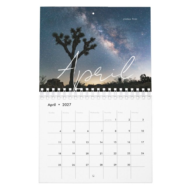 2027 National Park Calendar (Apr 2027)