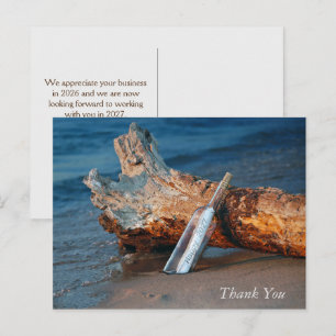 2027 New Year Business Thank You Postcard
