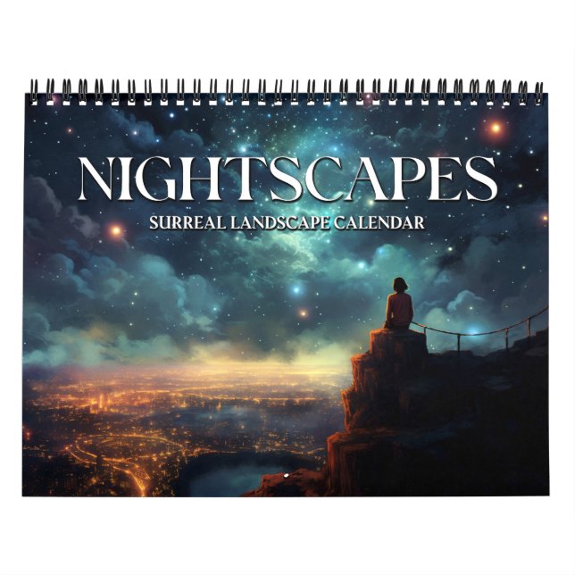 2027 Nightscapes 4 Surreal Space Landscape Art Calendar (Cover)