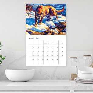 2027 North American Wildlife Single Page Calendar