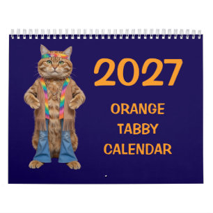 2027 Orange Tabby Cat Calendar
