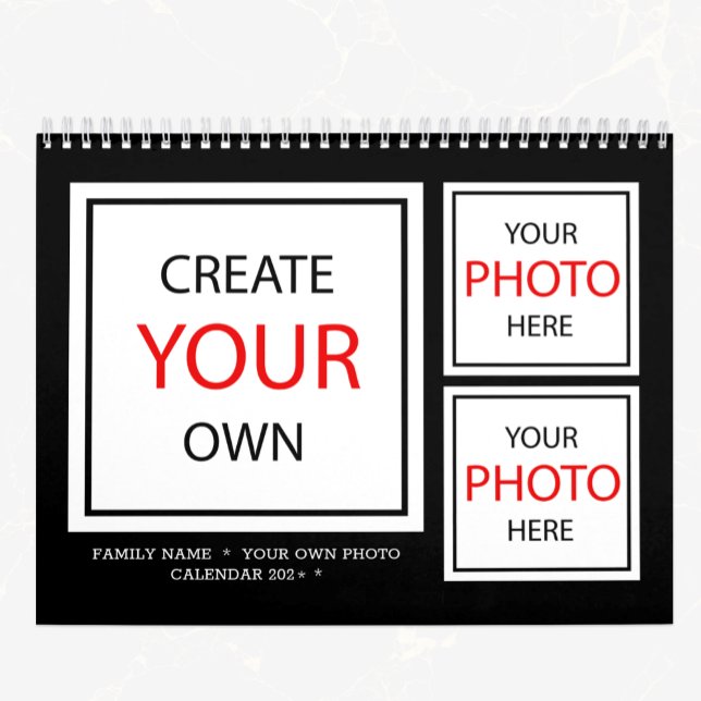 2027 Photo Calendar personalized / Create Your Own (Photo Calendar Template)