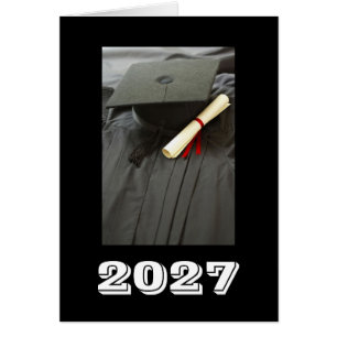 2027 Photo Graduation Announcements Blank Inside