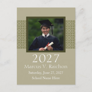 2027 Photo Graduation Invitations Light Colour