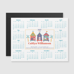 2027 Real Estate Agent Calendar Beach House Magnet
