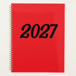 2027 Red Black Planner