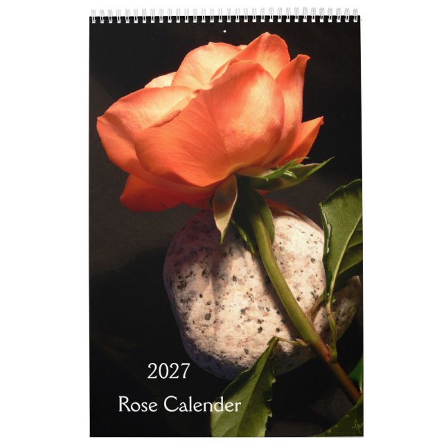 2027 Rose Single Calender Calendar (Cover)