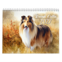 2027 Rough Collies Calendar