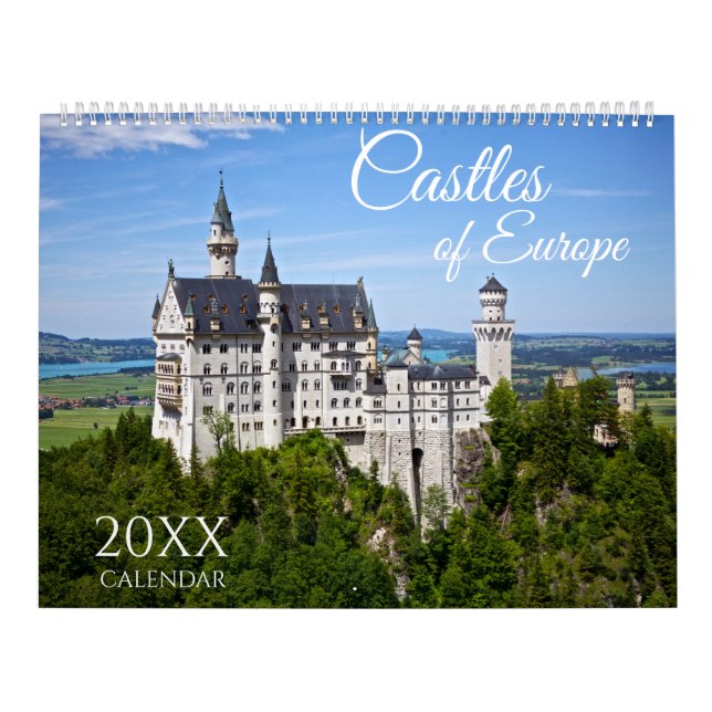 2027 Scenic European Castles of Europe Wall   Calendar (Cover)