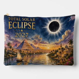2027 Total Solar Eclipse Egypt Accessory Pouch