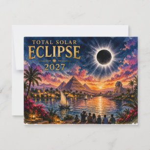 2027 Total Solar Eclipse Egypt Card