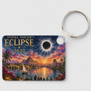 2027 Total Solar Eclipse Egypt Keychain