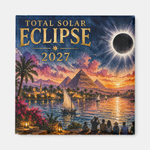 2027 Total Solar Eclipse Egypt Magnet