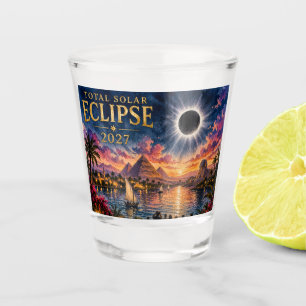 2027 Total Solar Eclipse Egypt Shot Glass