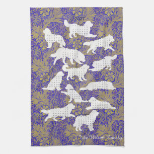 2027 William Morris Newf dog Calendar towel
