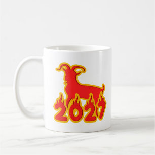 2027 Year Of The Fire Goat Coffee Mug